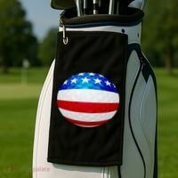 USA Golf Flag GolfBall Golf Towel thumb 2