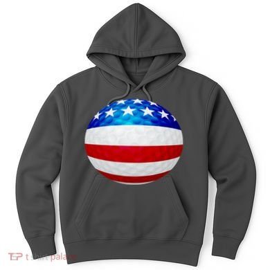 USA Golf Flag GolfBall Hoodie