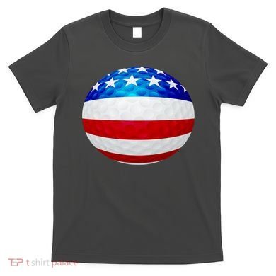 USA Golf Flag GolfBall T-Shirt