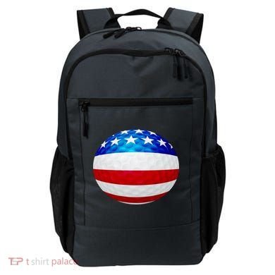 USA Golf Flag GolfBall Backpack