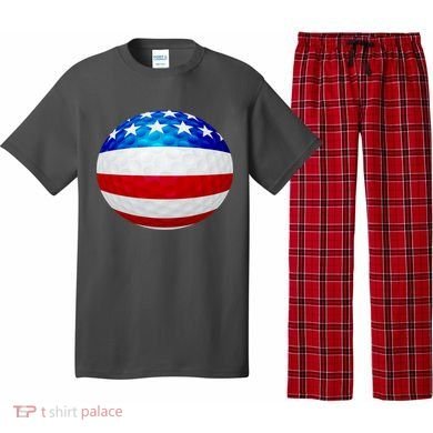 USA Golf Flag GolfBall Pajama Set