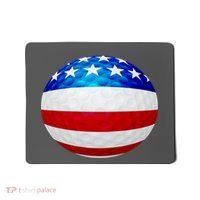 USA Golf Flag GolfBall Mousepad thumb 0