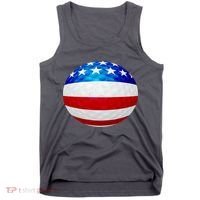USA Golf Flag GolfBall Tank Top thumb 0