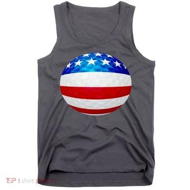 USA Golf Flag GolfBall Tank Top