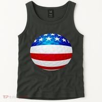 USA Golf Flag GolfBall Tank Top thumb 2