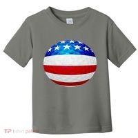 USA Golf Flag GolfBall Toddler T-Shirt thumb 0