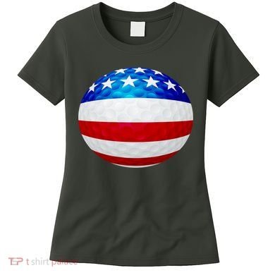 USA Golf Flag GolfBall Women's T-Shirt