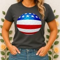 USA Golf Flag GolfBall Women's T-Shirt thumb 2