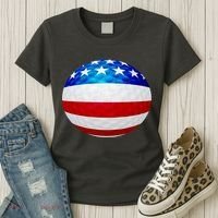 USA Golf Flag GolfBall Women's T-Shirt thumb 3