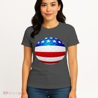USA Golf Flag GolfBall Women's T-Shirt thumb 4