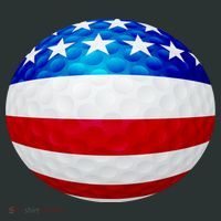 USA Golf Flag GolfBall Women's T-Shirt thumb 6