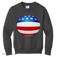 USA Golf Flag GolfBall Kids Sweatshirt thumb 0