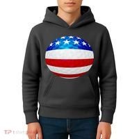 USA Golf Flag GolfBall Kids Hoodie thumb 4