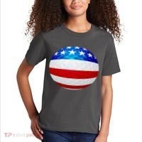 USA Golf Flag GolfBall Kids T-Shirt thumb 2