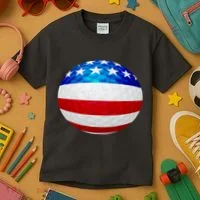 USA Golf Flag GolfBall Kids T-Shirt thumb 3