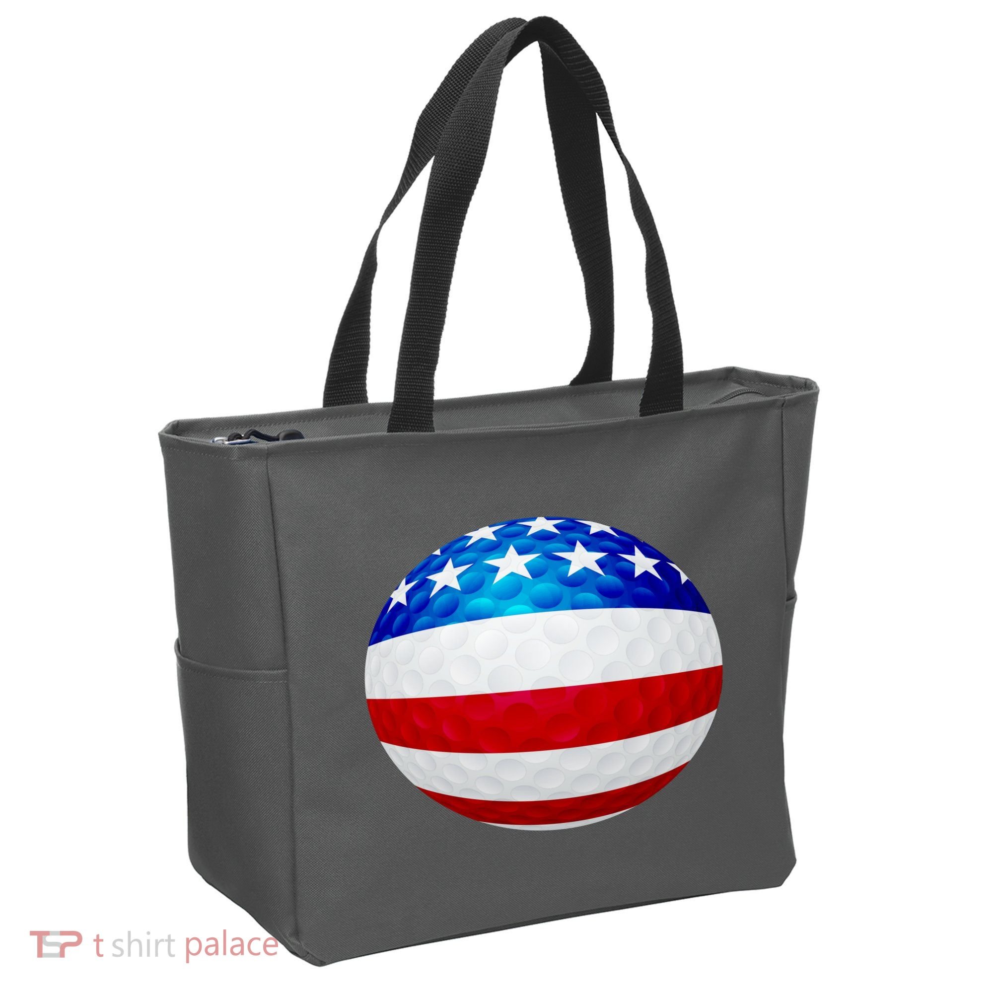 USA Golf Flag GolfBall Tote Bag