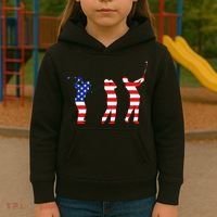 USA Golfer Kids Hoodie thumb 3