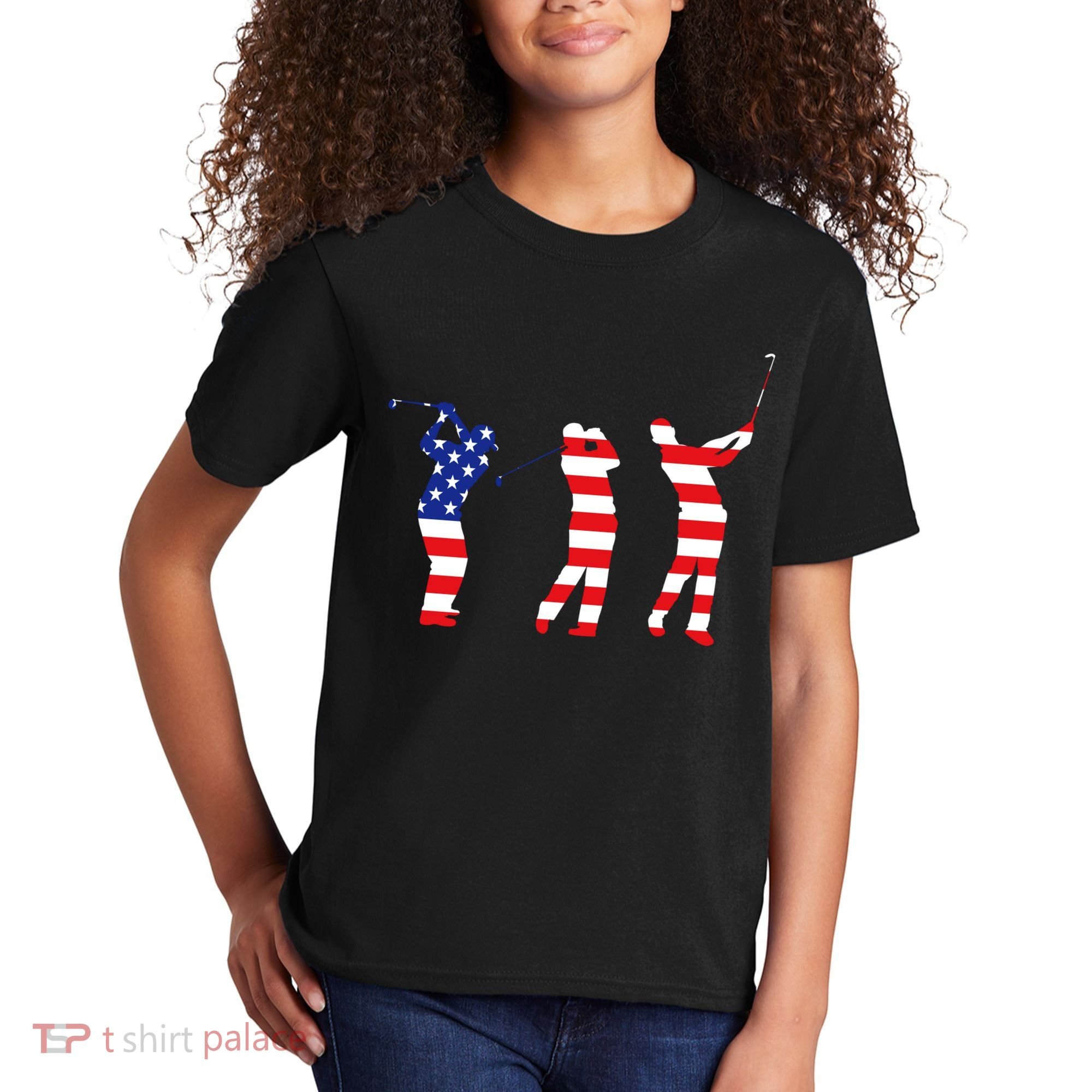 USA Golfer Kids T-Shirt
