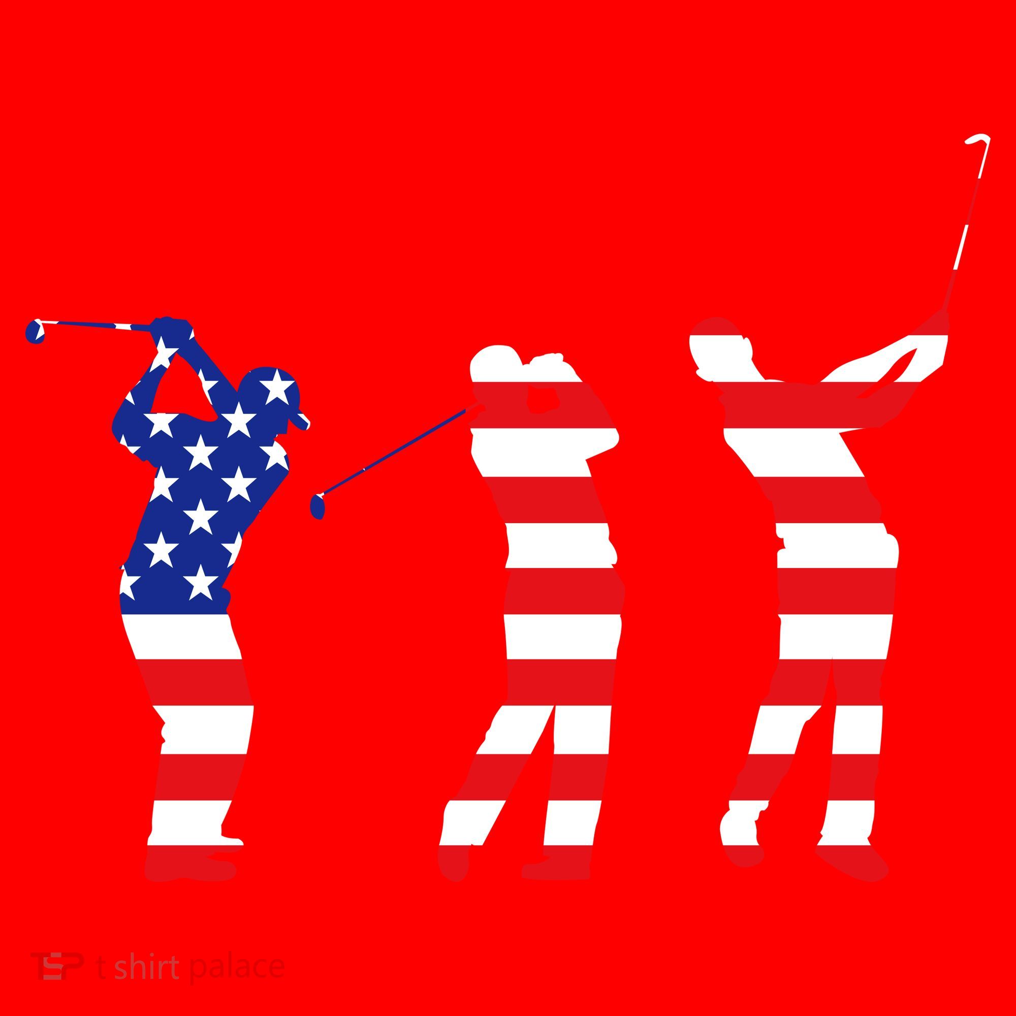USA Golfer Santa Hat