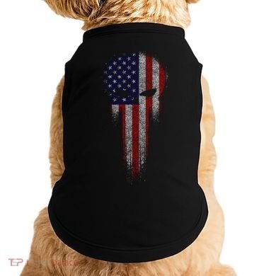 USA Grunge Skull Doggie Tank