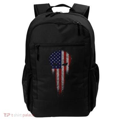 USA Grunge Skull Backpack