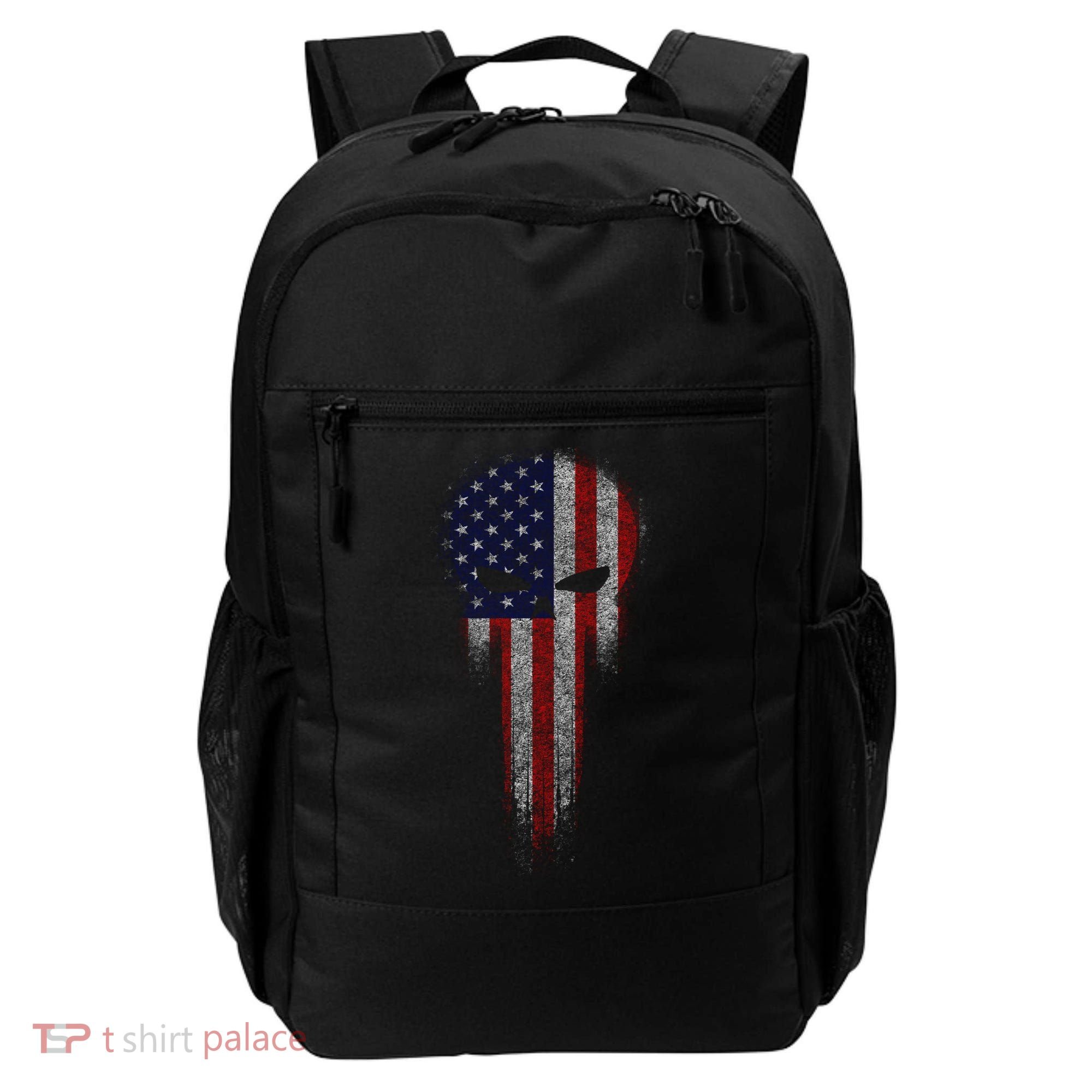 USA Grunge Skull Backpack