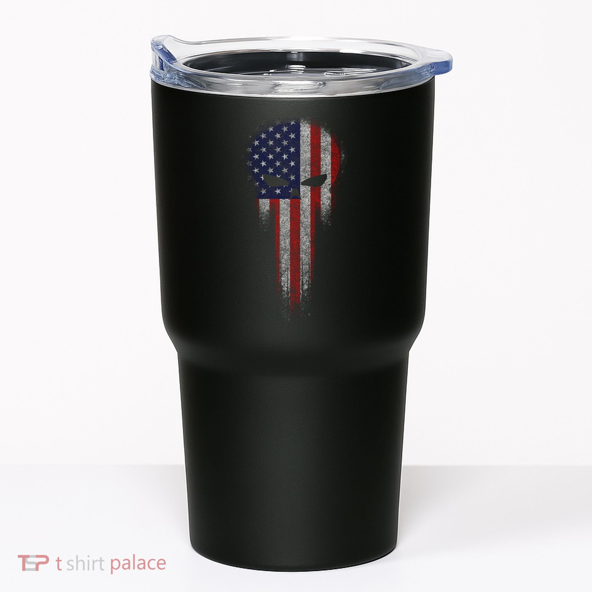 USA Grunge Skull Tumbler