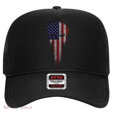 USA Grunge Skull Hat