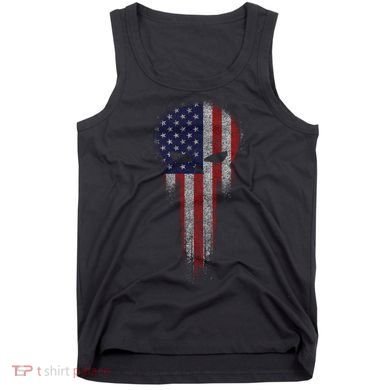 USA Grunge Skull Tank Top