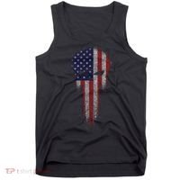 USA Grunge Skull Tank Top thumb 0