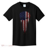 USA Grunge Skull Kids T-Shirt thumb 0