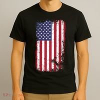 USA Grunge Vintage American Flag T-Shirt thumb 3