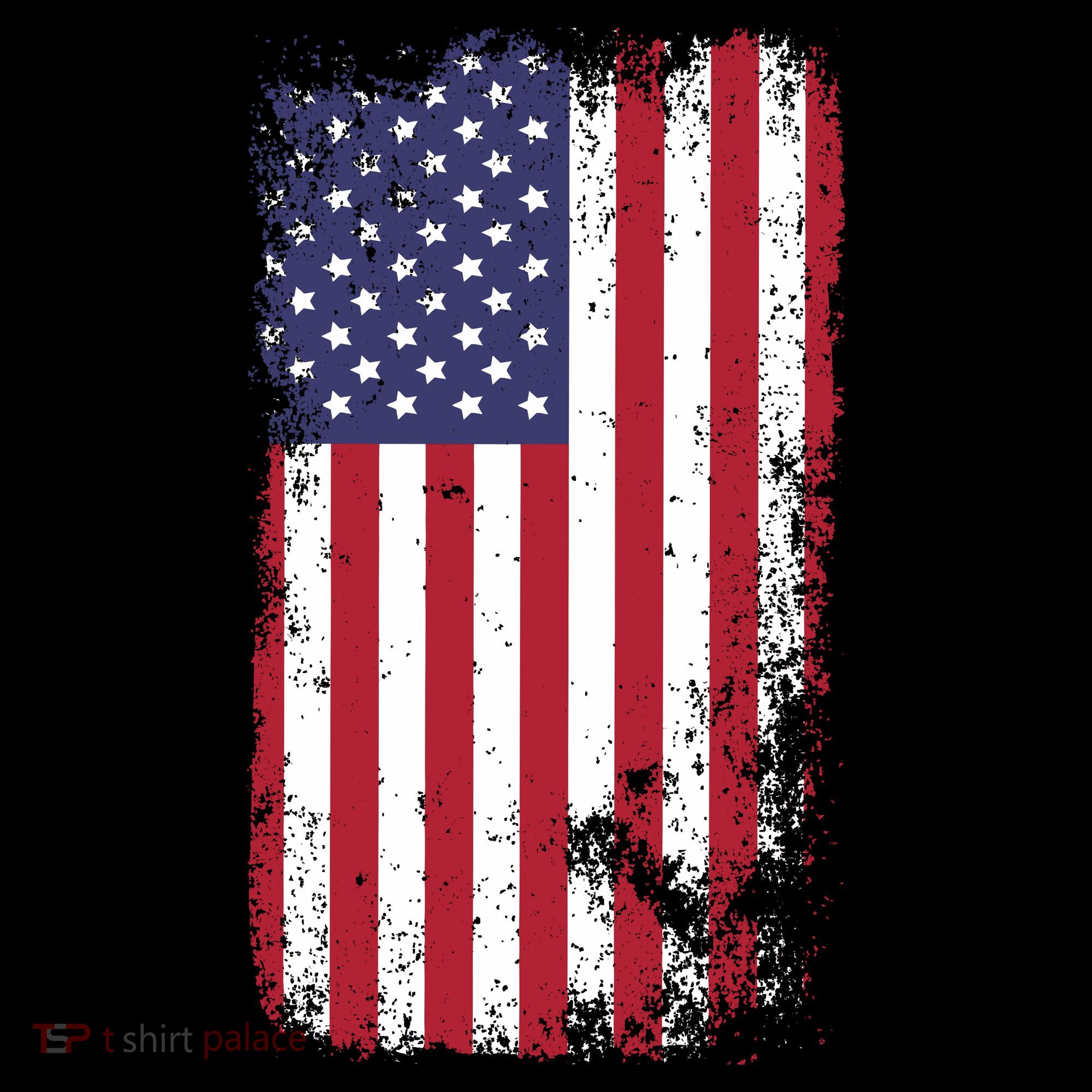 USA Grunge Vintage American Flag T-Shirt