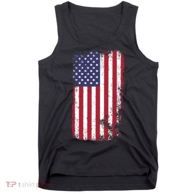 USA Grunge Vintage American Flag Tank Top