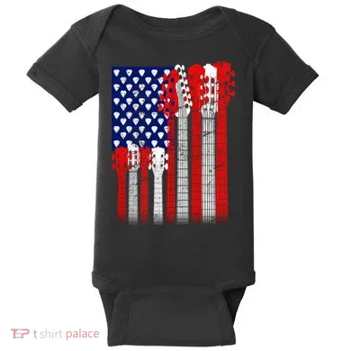 USA Guitar Baby Bodysuit