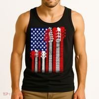 USA Guitar Tank Top thumb 3