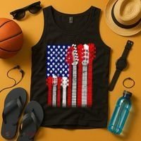 USA Guitar Tank Top thumb 4