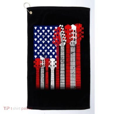USA Guitar Golf Towel