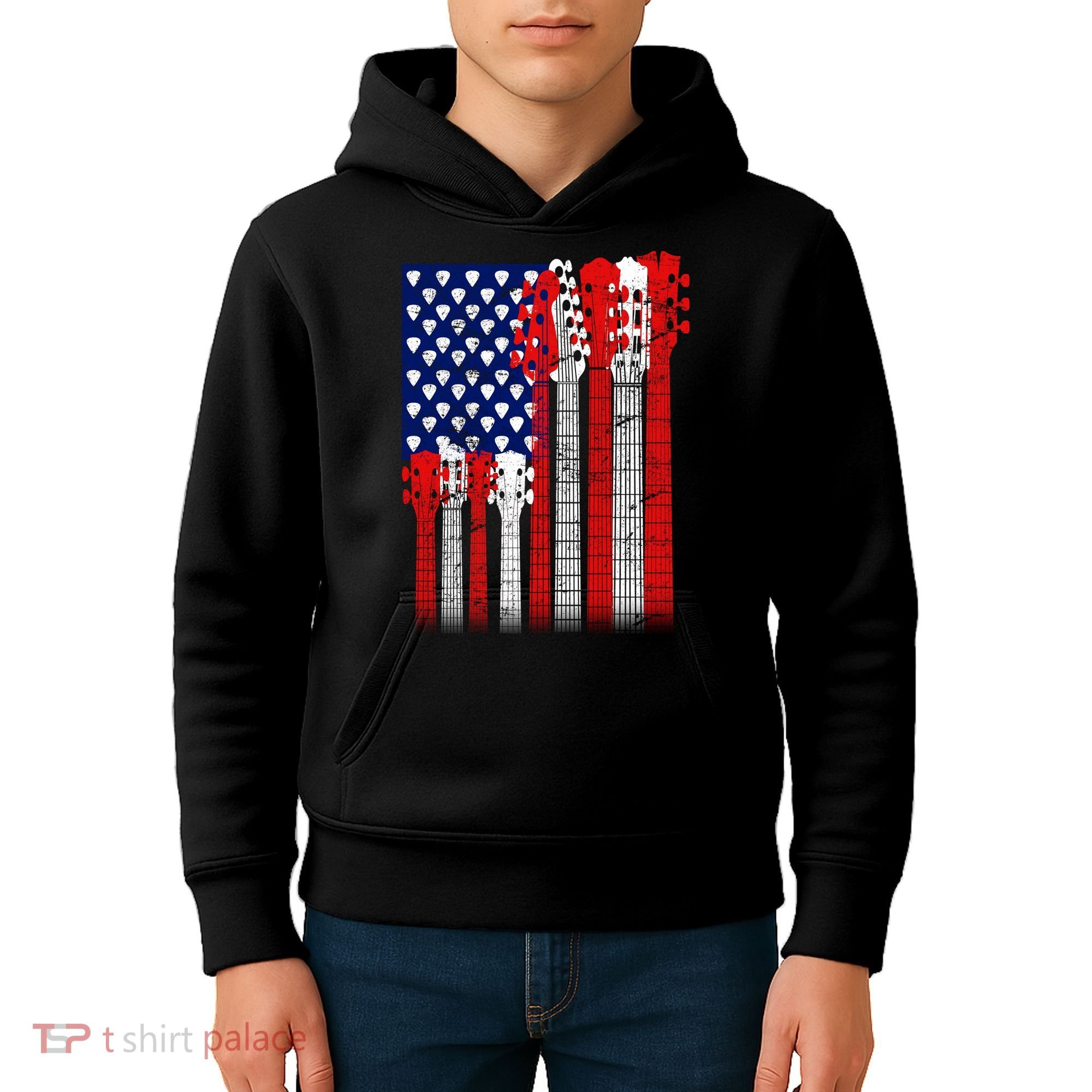 USA Guitar Kids Hoodie