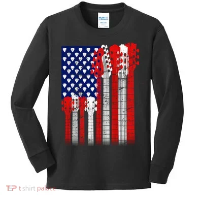 USA Guitar Kids Long Sleeve Shirt
