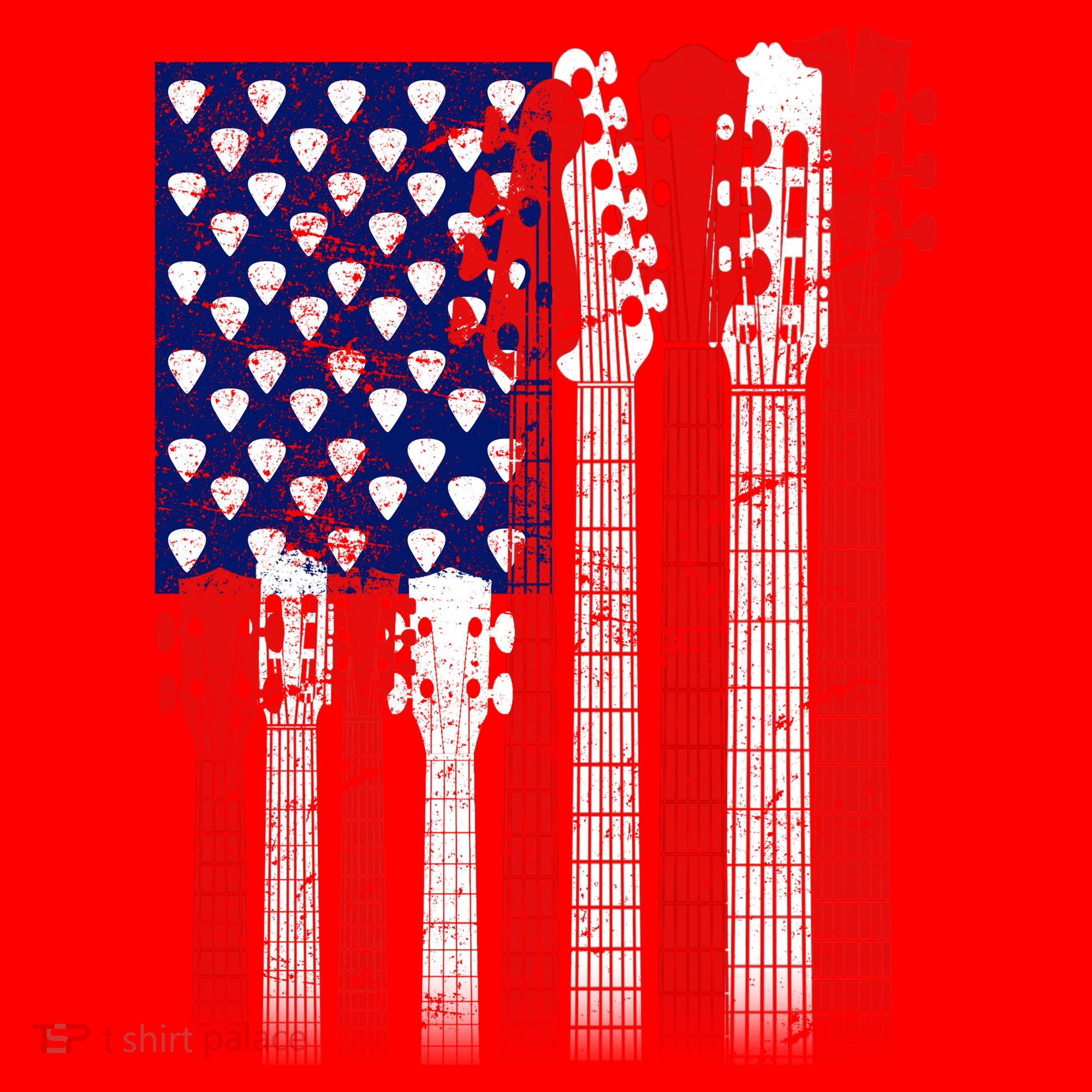 USA Guitar Santa Hat