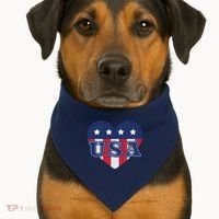 USA Heart USA-Made Doggie Bandana thumb 1