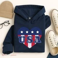 USA Heart Hoodie thumb 4