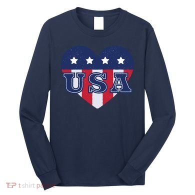 USA Heart Long Sleeve Shirt