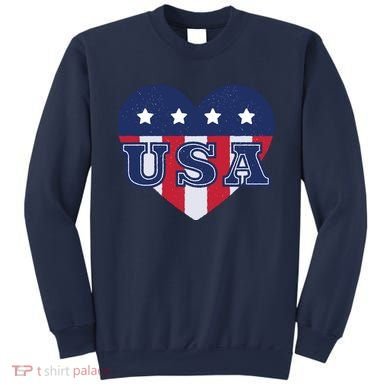 USA Heart Sweatshirt