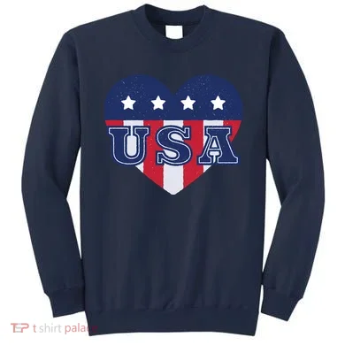 USA Heart Sweatshirt