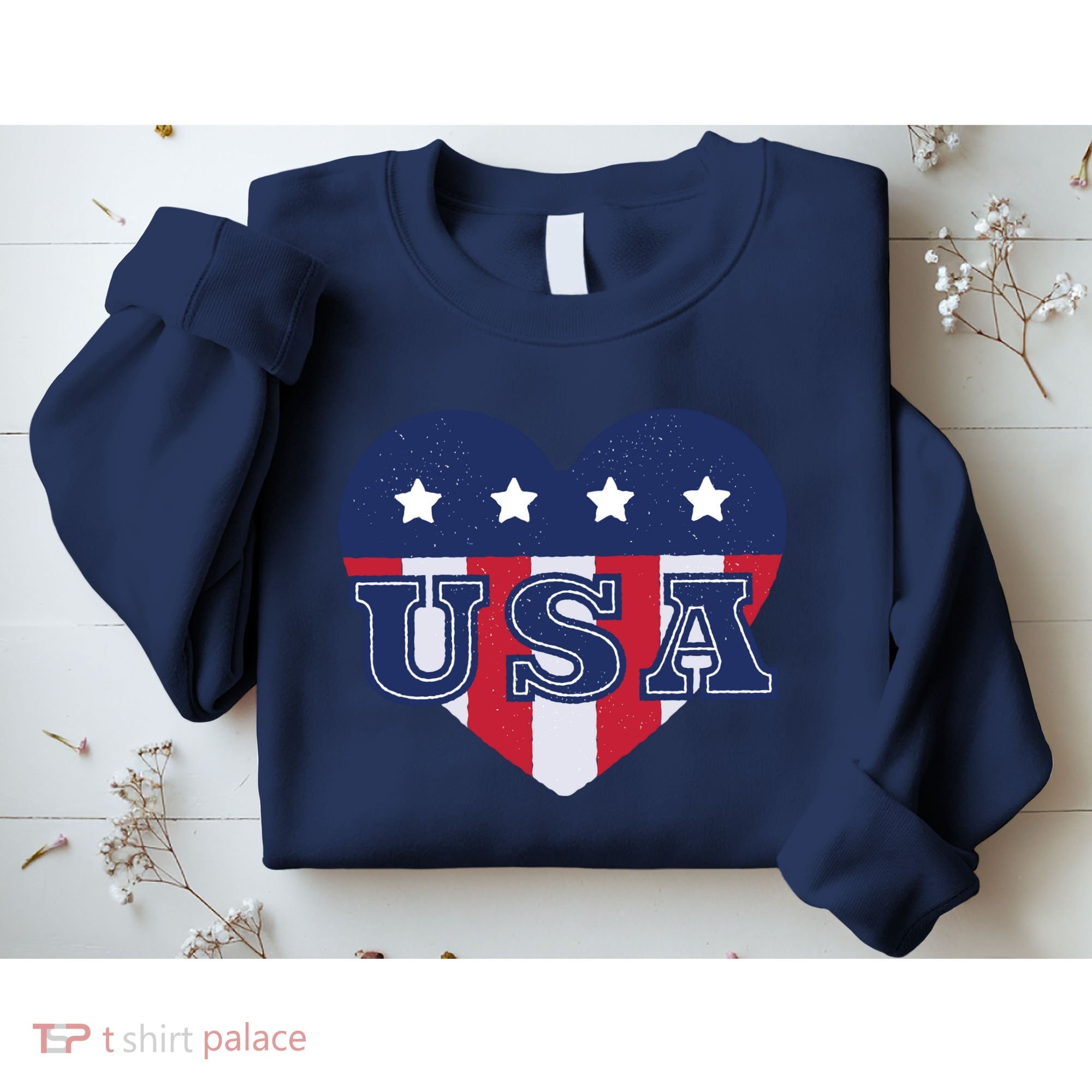 USA Heart Sweatshirt