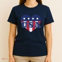 USA Heart T-Shirt thumb 4