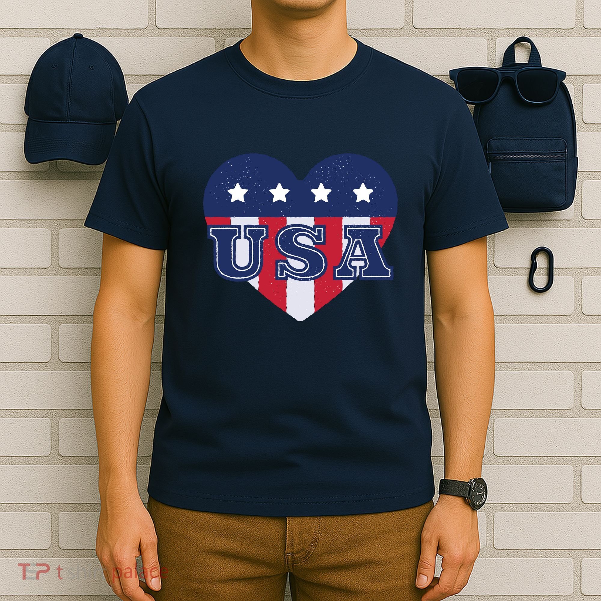 USA Heart T-Shirt