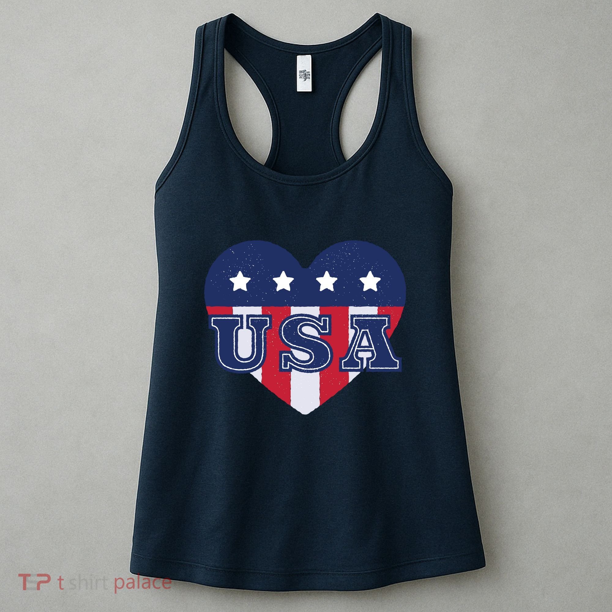 USA Heart Women's Tank Top
